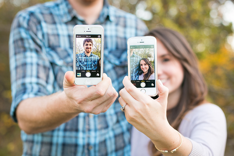 Engaged Couple Selfie