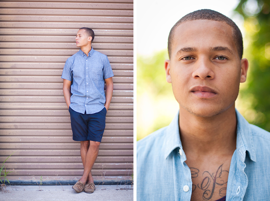 Male portraits outdoors