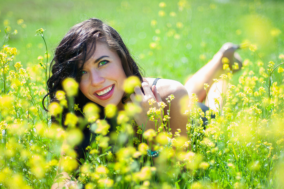 Female portrait outdoors